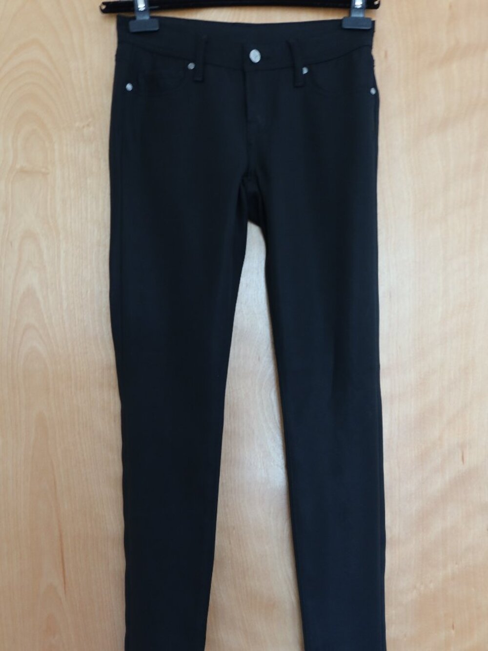 Genetic Denim The Shane RARE! skinny black sheen jeans in Show wash $228 size 26